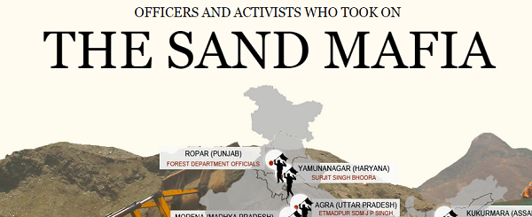 Officers and activists who took on the sand mafia